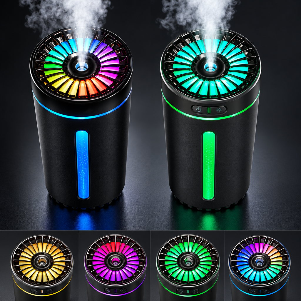 Rechargeable Color-Light Humidifier