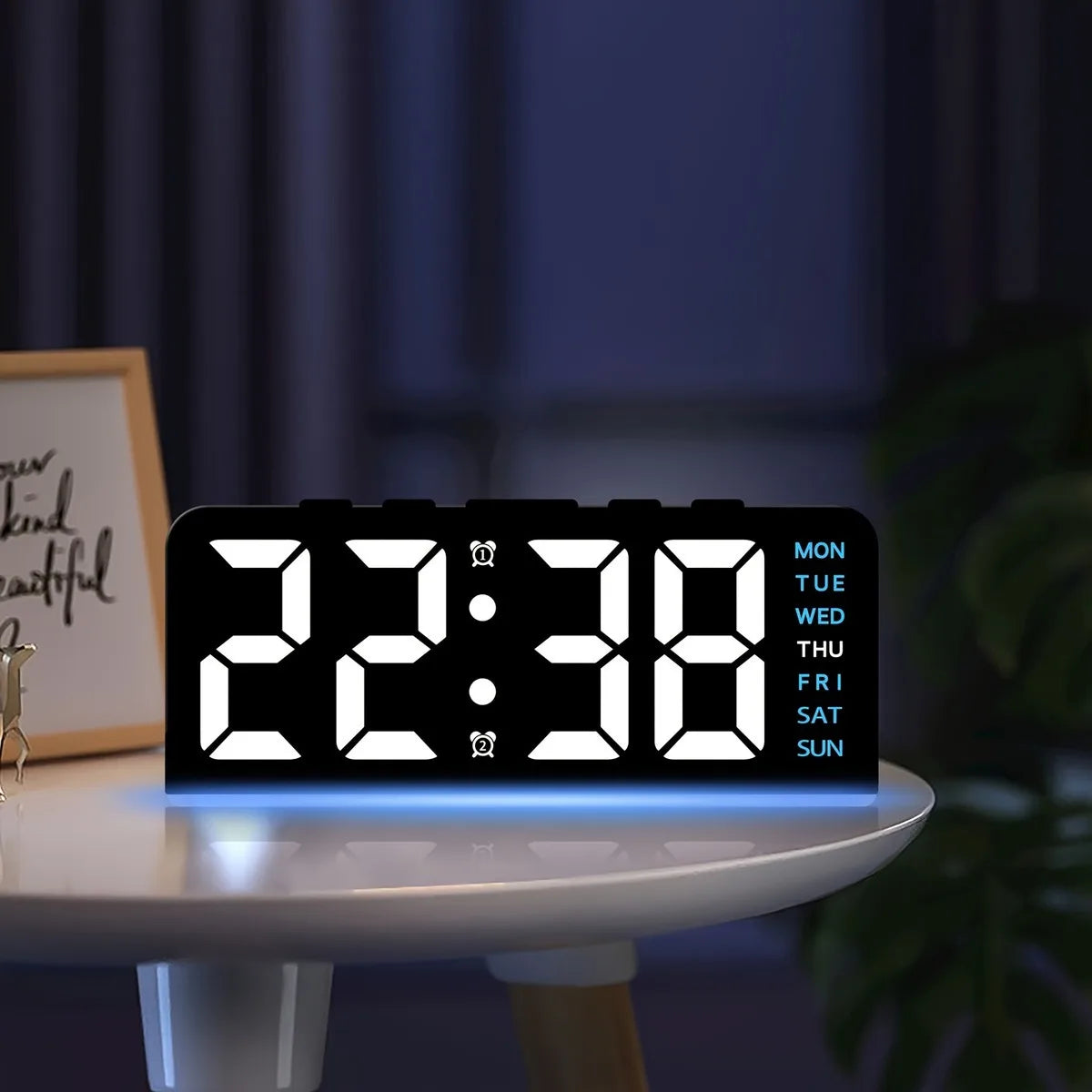 LED Digital Alarm Clock with Night Light