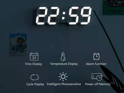 3D LED Wall Clock
