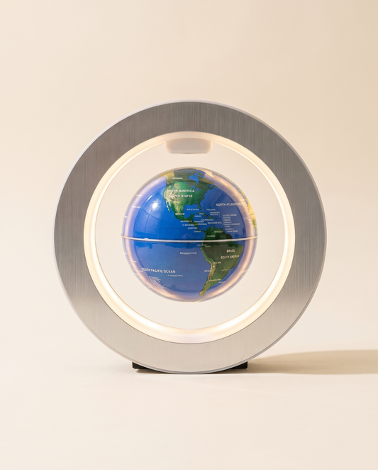 Levitating globe night light