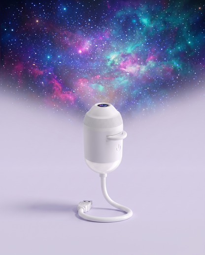 Starry night projector projecting a colorful galaxy