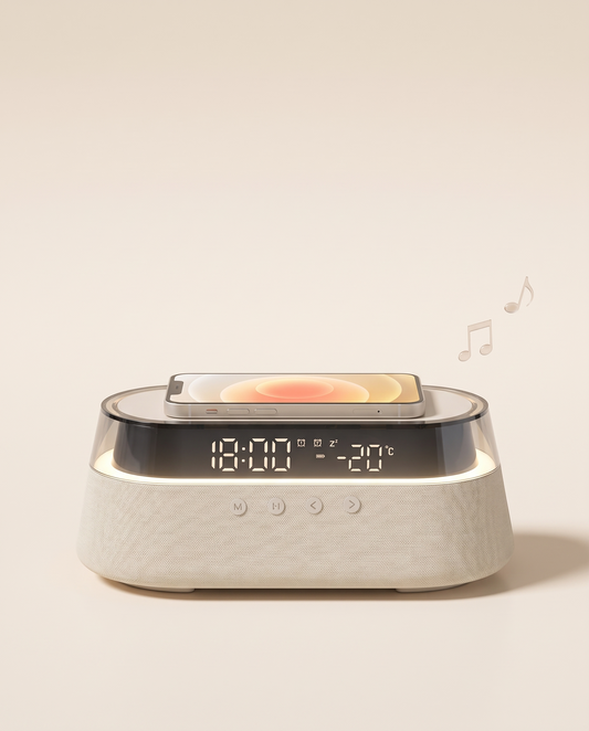 Wireless charging audio night light