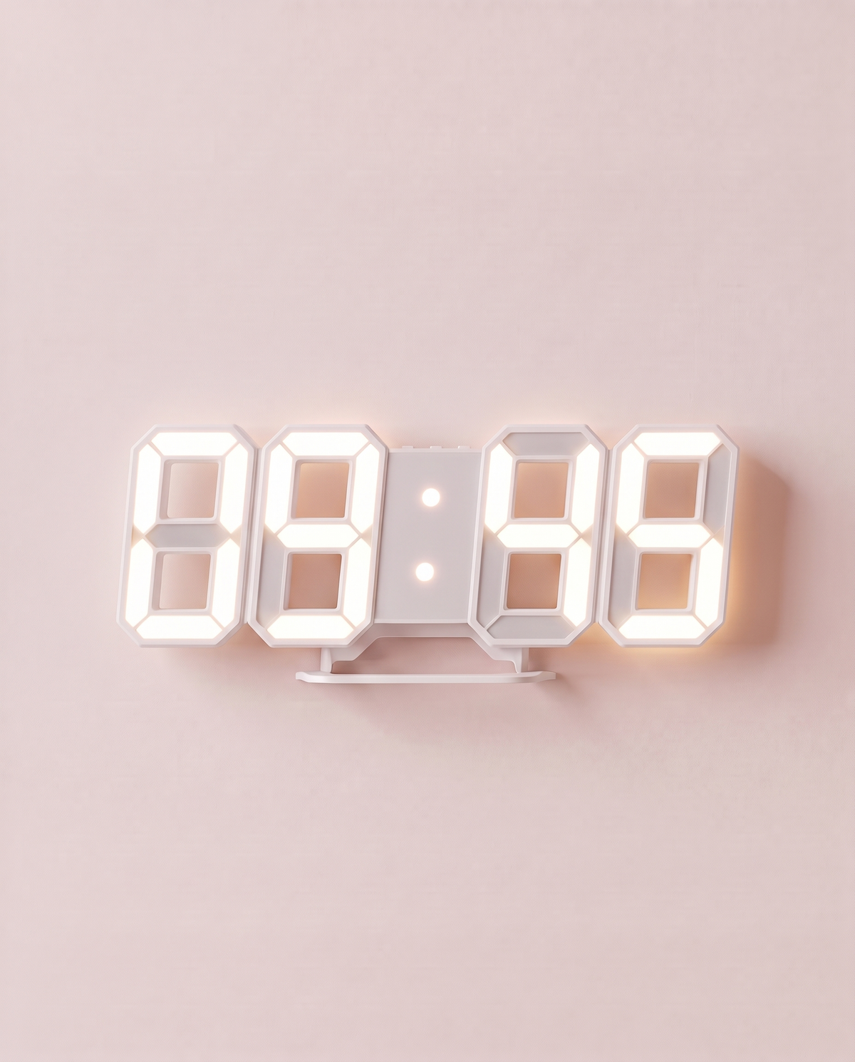 3D LED digital wall clock showing 09:45